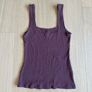 ASOS Plum Ribbed Tank Top